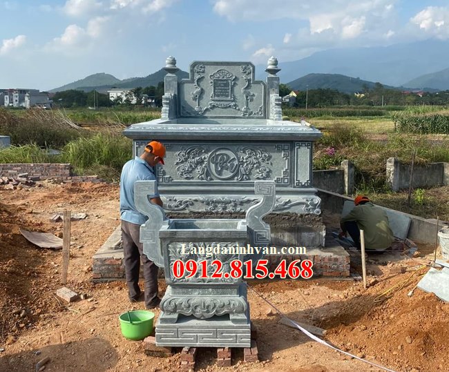 Mộ đá bành đẹp thiết kế hiên đại chất lượng cao - Mộ đá đẹp